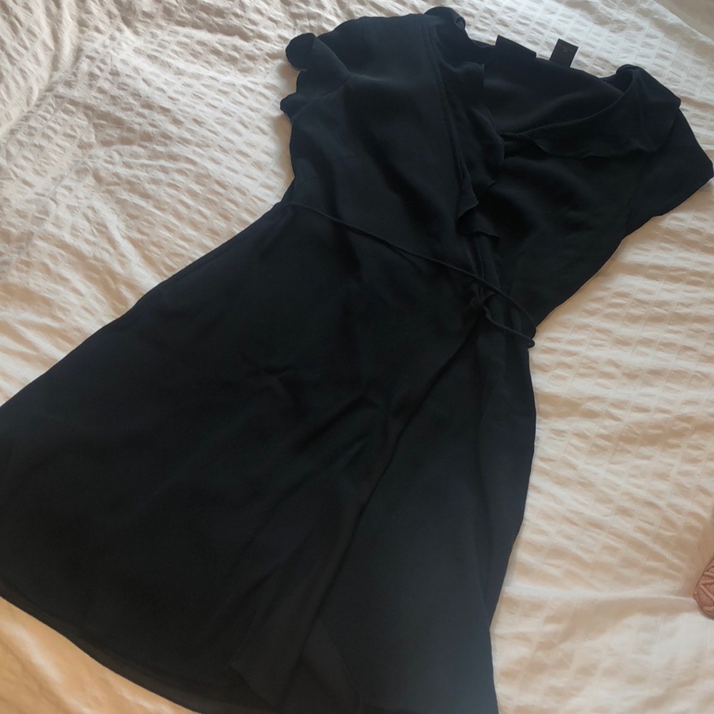 Banana Republic Mini Wrap Dress with Ruffle Detail